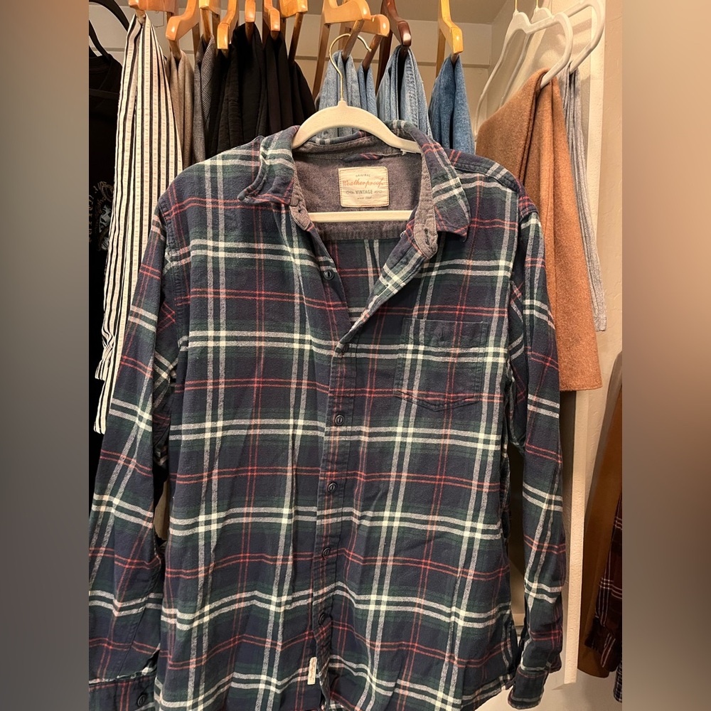 Weatherproof Vintage Herringbone shacket/flannel